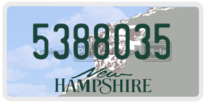 5388035 license plate in New Hampshire