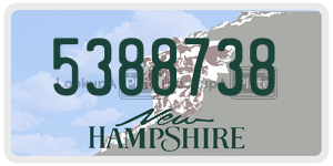 5388738 license plate in New Hampshire