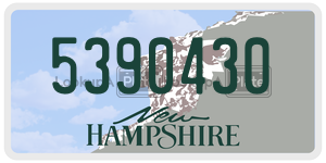 5390430  license plate in NH