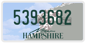 5393682  license plate in NH