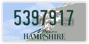 5397917 license plate in New Hampshire