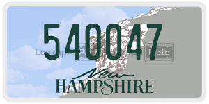 540047  license plate in NH