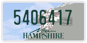 5406417 license plate in New Hampshire