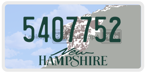5407752  license plate in NH