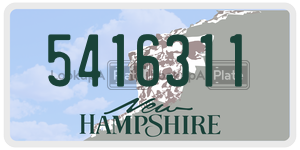5416311  license plate in NH