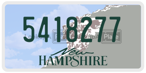 5418277  license plate in NH
