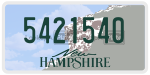 5421540  license plate in NH
