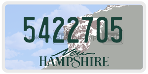 5422705  license plate in NH