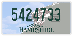 5424733  license plate in NH