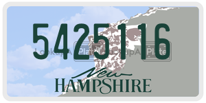 5425116  license plate in NH
