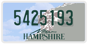 5425193  license plate in NH