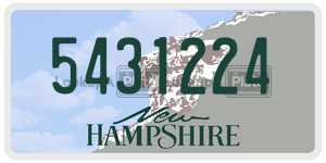 5431224  license plate in NH