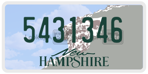 5431346 license plate in New Hampshire