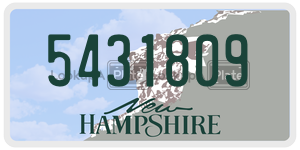5431809  license plate in NH