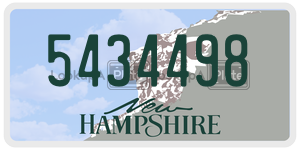 5434498  license plate in NH