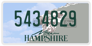 5434829  license plate in NH