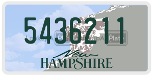 5436211  license plate in NH