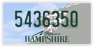 5436350  license plate in NH