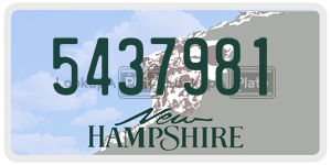 5437981  license plate in NH