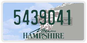 5439041  license plate in NH