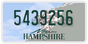5439256  license plate in NH