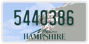 5440386 license plate in New Hampshire