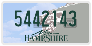 5442143  license plate in NH