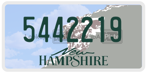 5442219  license plate in NH