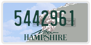 5442961  license plate in NH