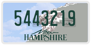 5443219  license plate in NH