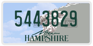 5443829  license plate in NH