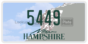 5449  license plate in NH