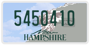 5450410  license plate in NH