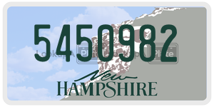 5450982  license plate in NH