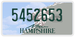 5452653  license plate in NH