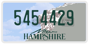 5454429  license plate in NH
