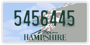 5456445  license plate in NH
