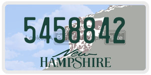5458842  license plate in NH