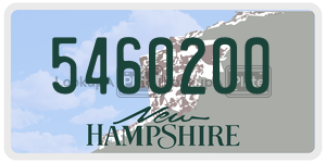 5460200  license plate in NH