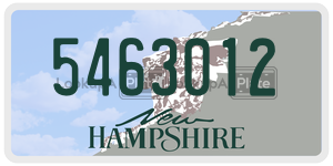 5463012  license plate in NH