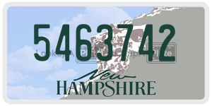 5463742  license plate in NH