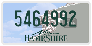 5464992  license plate in NH