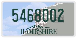 5468002  license plate in NH