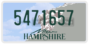 5471657  license plate in NH