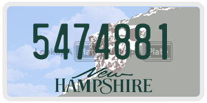 5474881  license plate in NH