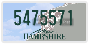 5475571  license plate in NH