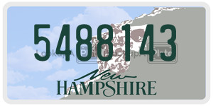 5488143 license plate in New Hampshire