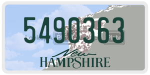 5490363  license plate in NH