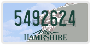 5492624  license plate in NH