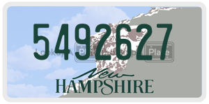 5492627  license plate in NH